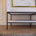 Pasific Home Martin 2 Kapaklı Sürgülü Gardırop Elbise Dolabı,150 cm, Beyaz & Beyaz Mermer - Görsel 2