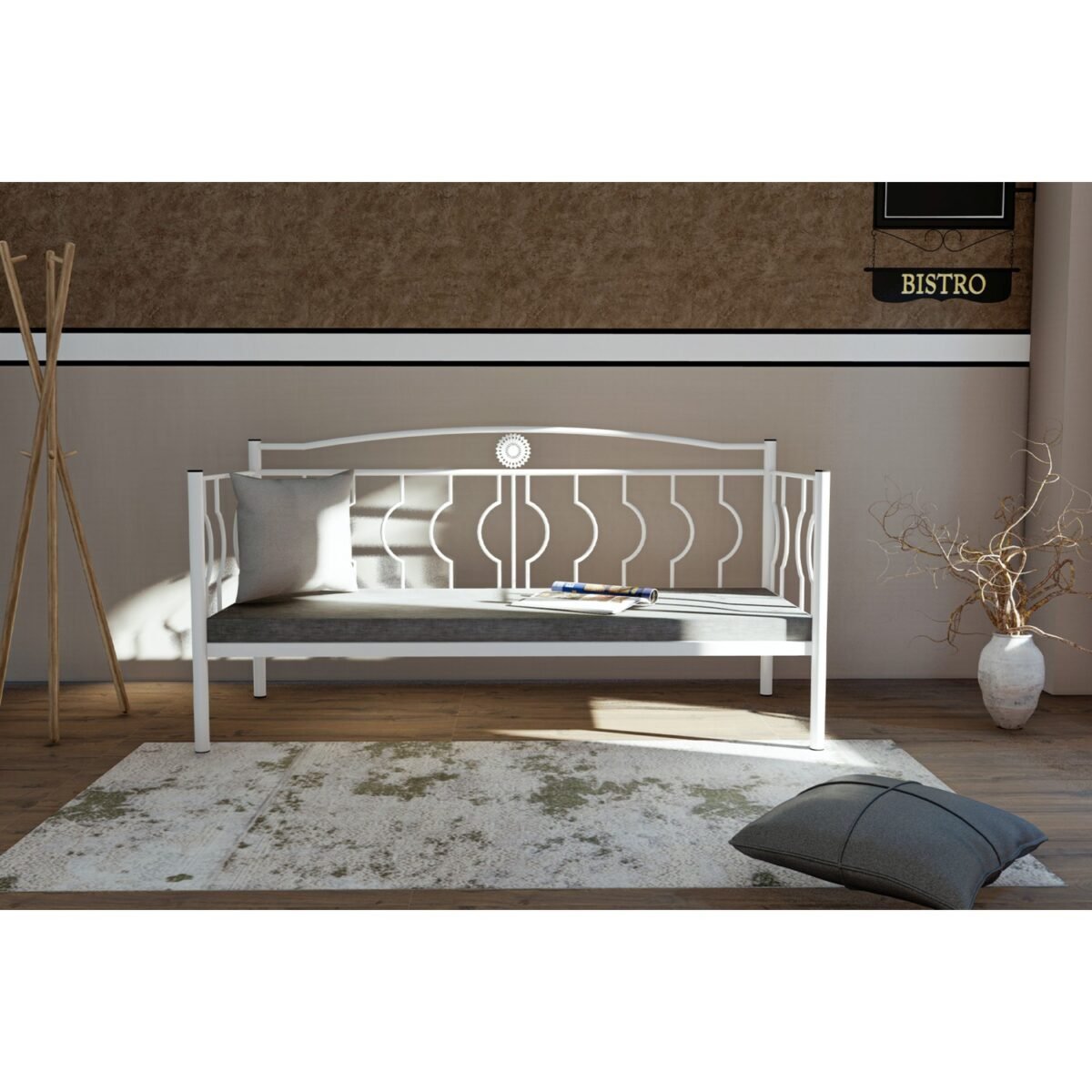 Metalia Elips Sofa Sedir Minderli - Görsel 1