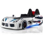 Setay Sports Çocuk Odası Takımı, Beyaz - Audi Arabalı Yatak - Dolap - Masa - Görsel 2