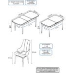Canisa Concept Lia Serisi, 80 x 132 cm Açılabilir Mutfak Masa Takımı, Beyaz Masa Ceviz Ayak 4 Sandalye - Görsel 5