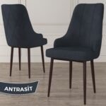 Canisa Concept Ram Serisi 80 x 132 cm Mutfak Masa Takımı Barok Ahşap Desen Masa 4 Sandalye ve 1 Bench - Görsel 4