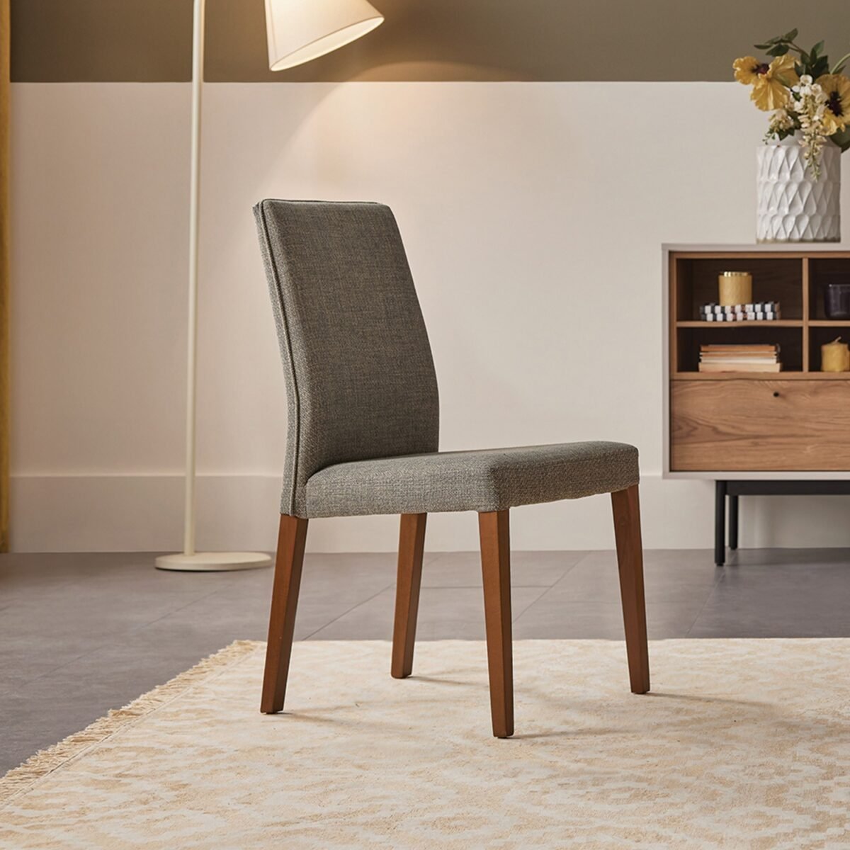 Enza Home Loreto Yemek Odası Takımı - Beyaz/ceviz - Görsel 5