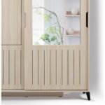 Pasific Home Huga Sürgülü 2 Kapaklı Aynalı Gardırop, Meşe, 150 cm - Görsel 2
