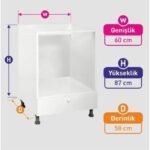 Elay Design Ankastre Mutfak Dolabı Düz-Çekmeceli-Kapaklı Modül Tüm Setlere - Görsel 4