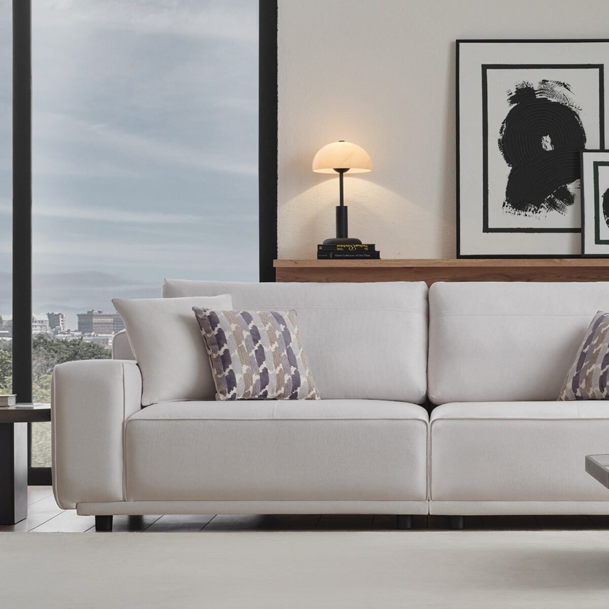 Enza Home Mesta Koltuk Takımı - Krem - Görsel 3