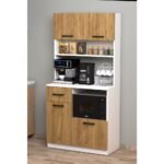 Moonlife Mocha Çok Amaçlı Kahve Köşesi Dolabı Çam - Görsel 2