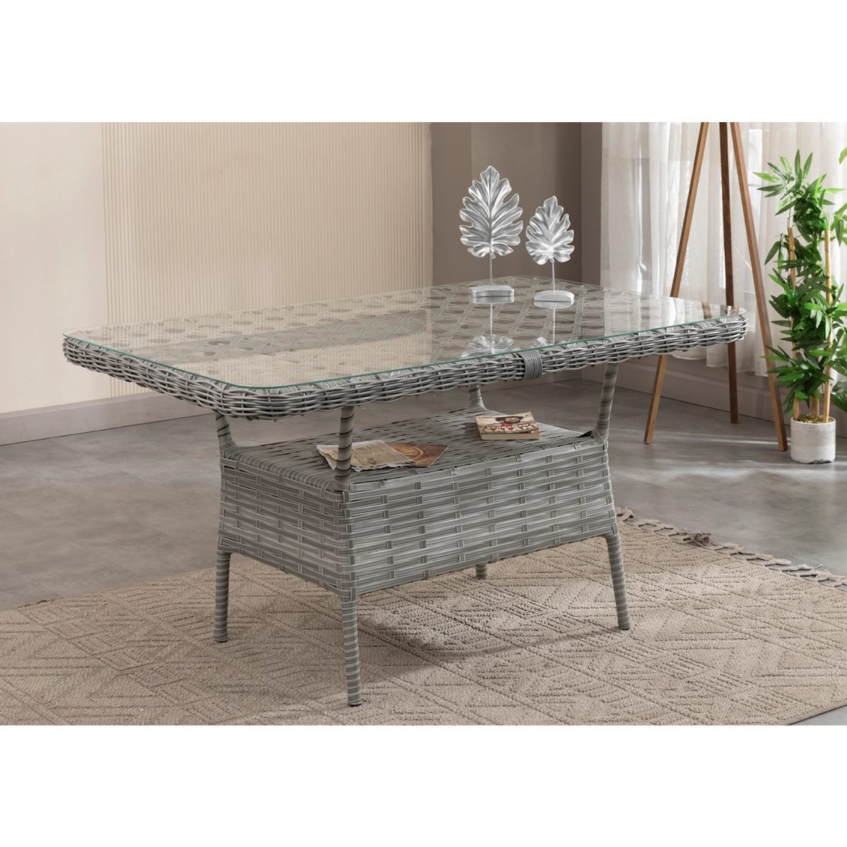 Btk Concept Datça Rattan Bahçe Mobilyası 3+1+1 Açık Gri/masalı - Görsel 5